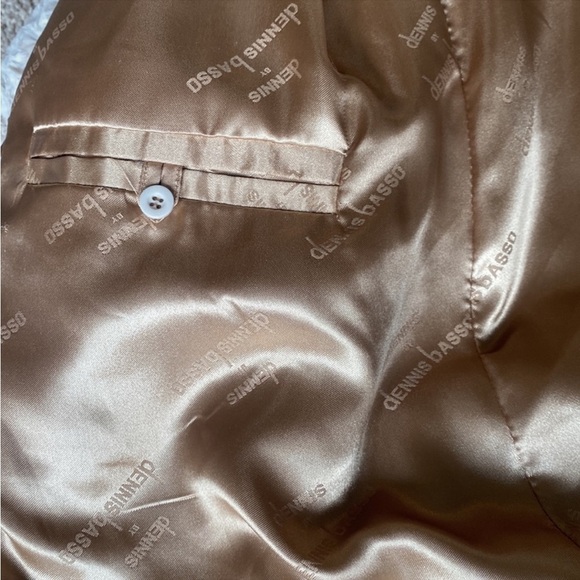 DENNIS BRASSO Faux Fur 1 Button Closure Coat in Alabaster Size Large - Picture 5 of 8